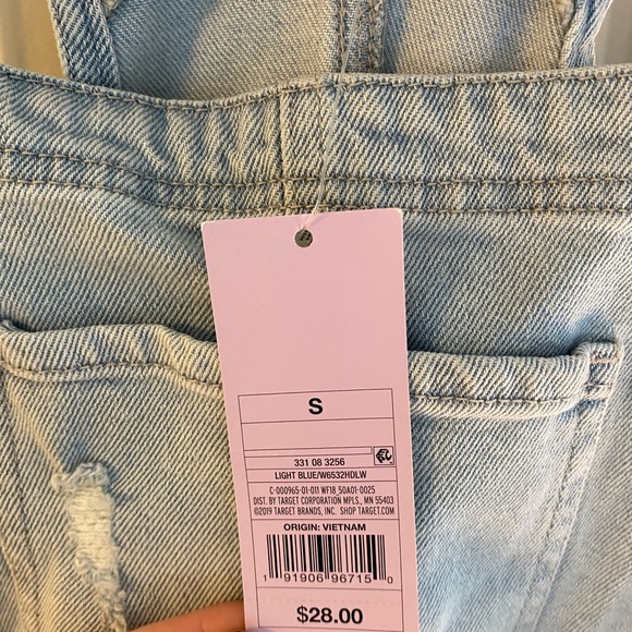 NWT Wild Fable Denim Pinafore Dress - Picture 5 of 7